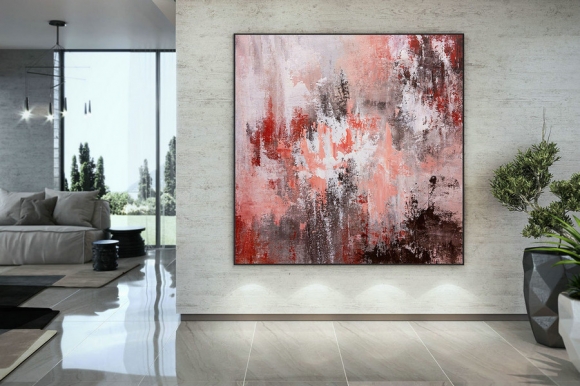 Large Abstract Painting,original painting,large interior decor,modern abstract,textured paintings DMC199,large split canvas paintings