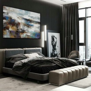 Texture Abstract Oversize Modern Contemporary Canvas wall Art Hand Painted Extra Large Textured Artwork Horizontal Acrylic Painting,large canvas living room