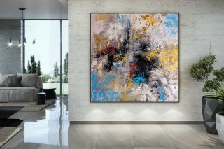 Large Painting on Canvas,Original Painting on Canvas,oil hand painting,home decor wall art,painting on canvas DMC121,artsy modern