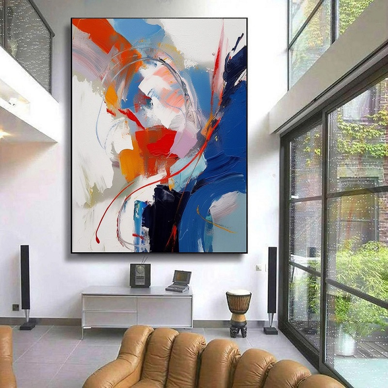 Large Abstract Painting,Modern abstract painting,original painting,Bed wall art,xl abstract painting