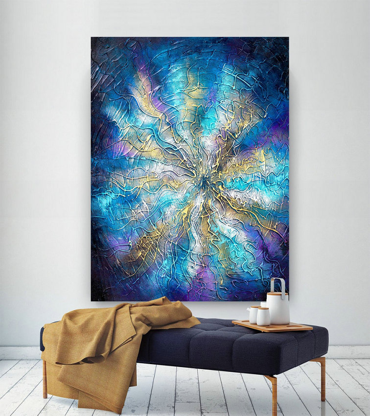 Extra Large Wall Art Original Painting on Canvas