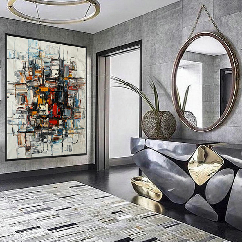 Original Modern Contemporary Abstract Wall Artwork Living